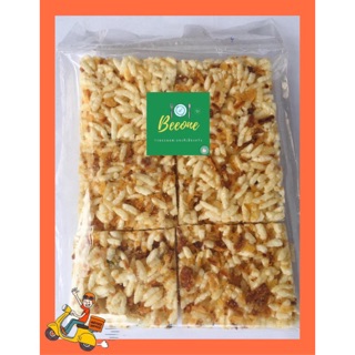 พร้อมส่ง🚚 ขนมพองเค็ม Home made โรยด้วยหอมเจียวกลิ่นหอม กรอบ อร่อย 😋ร้านดังเมืองตรัง