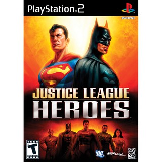 Justice League Heroes ps2 แผ่นเกมส์ps2 ps2 เกมเพล2 แนวAction RPG