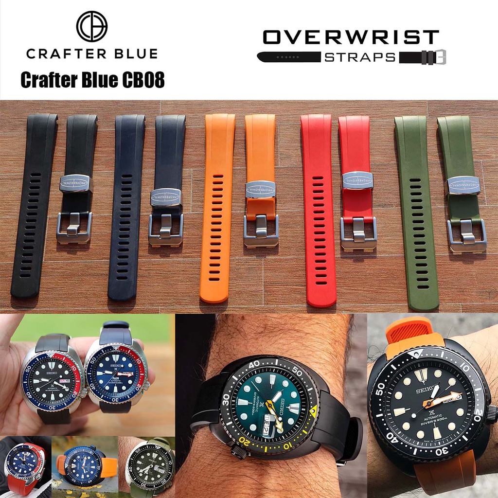 สายนาฬิกา Crafter Blue CB08 สำหรับ Seiko รุ่น Turtle