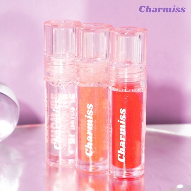 Charmiss lip gloss ลิปกลอสฉ่ำวาวสูตรใหม่ ปากดูนุ่มฟู 2.5g.