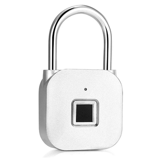 Fingerprint Padlock, Smart Biometric Thumbprint Lock for Gym, School Locker, Luggage, Bike, Indoor and Outdoor Use Aqj3