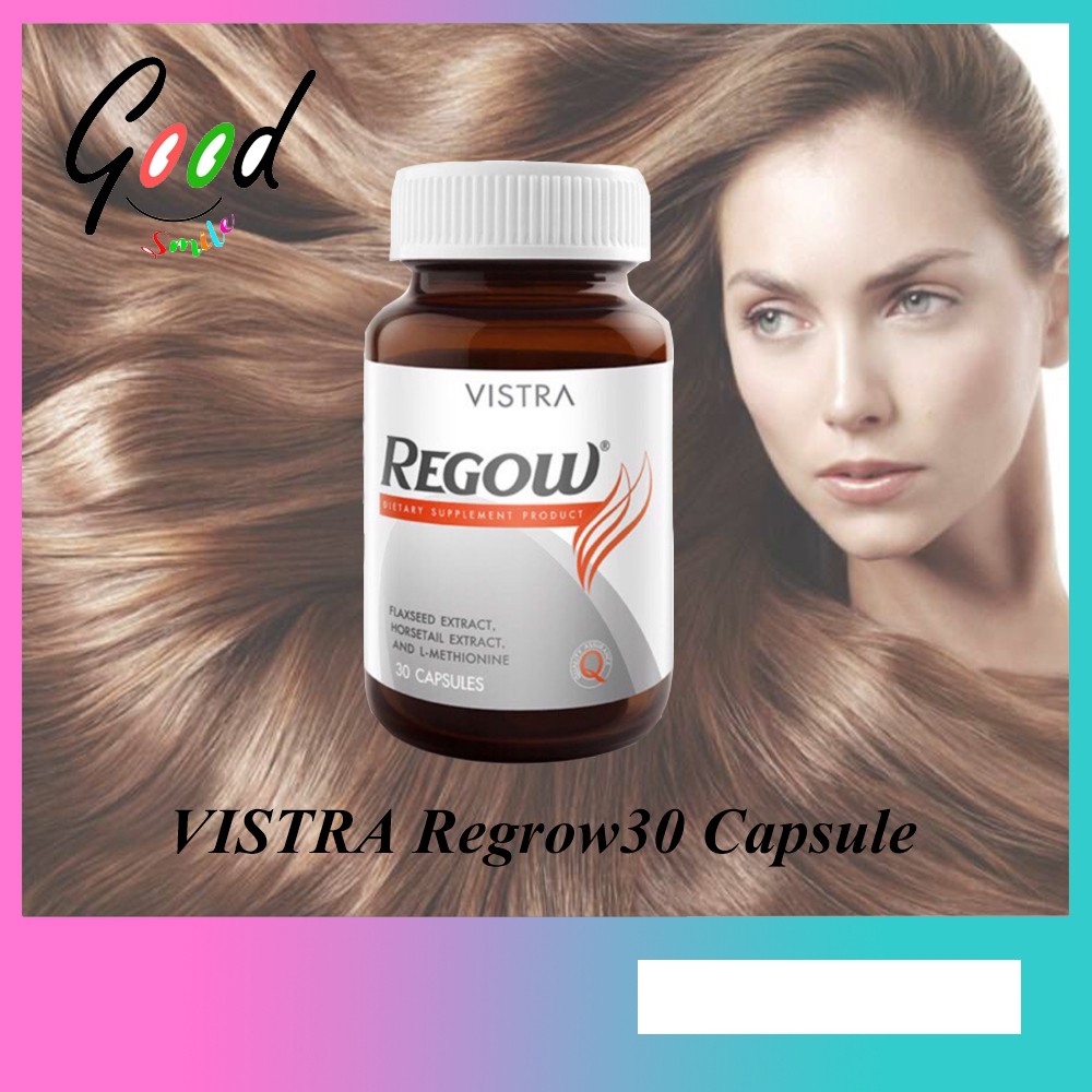 Regrow VISTRA 30 Capsule ผมร่วง ผมหงอก ผมขาว แก้ไขได้ ของดีที่อยากบอกต่อ ของใหม่อายุยาว พร้อมส่ง | Shopee Thailand