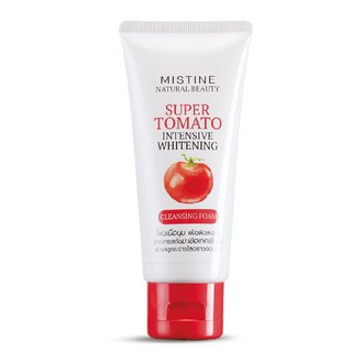 Mistine Natural Beauty Super Tomato Whitening Cleansing Foam 80 g. โฟมล้างหน้า มิสทีน เนเชอรัล บิวตี้ ซุปเปอร์ โทเมโท