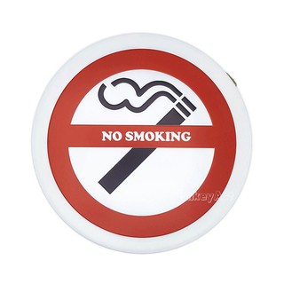 ป้ายสังกะสีวินเทจ No Smoking (ปั๊มนูน)