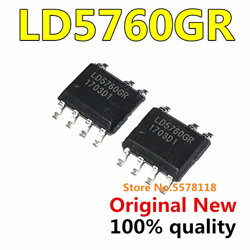 LD5760AGR 5-10 ชิ้น LD5760GR LD5760 SOP-7 ชิปเซ็ต tta