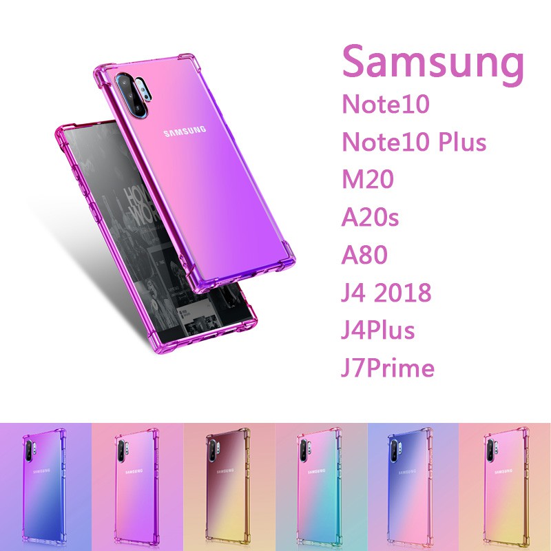 เคสโทรศัพท์นุ่มป้องกันรอยสําหรับ Samsung Galaxy Note 10 Plus M20 A20S Samsung A80 J4 Plus J7 Prime 2017 เคส