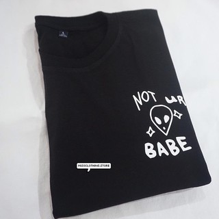 "not ur babe" เสื้อยืดสกรีน สวมใส่สบาย