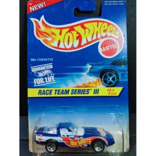 Hot Wheels Chevrolet Corvette 80s แพ็คอินเตอร์งานเก่า Rare