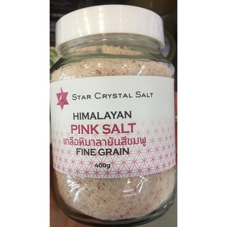 เกลือป่น สตาร์คริสตัลซอลท์400กรัมเกลือหิมาลายันสีชมพู SALT FINE GRANULES 400g