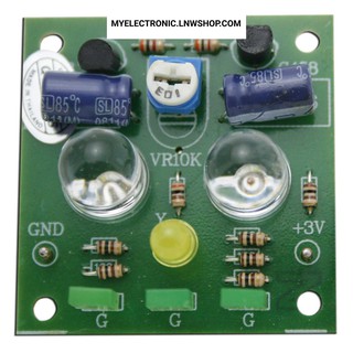 FK142 ชุดคิทวงจรไฟกระพริบหน้าหุ่นยนต์(ยังไม่ประกอบลง PCB)