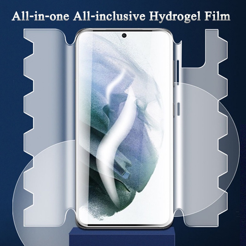 All-in-one ฟิล์มไฮโดรเจล TPU นิ่ม ป้องกันหน้าจอ 360 องศา สําหรับ Samsung Galaxy S22 S22 Plus S22 Ultra