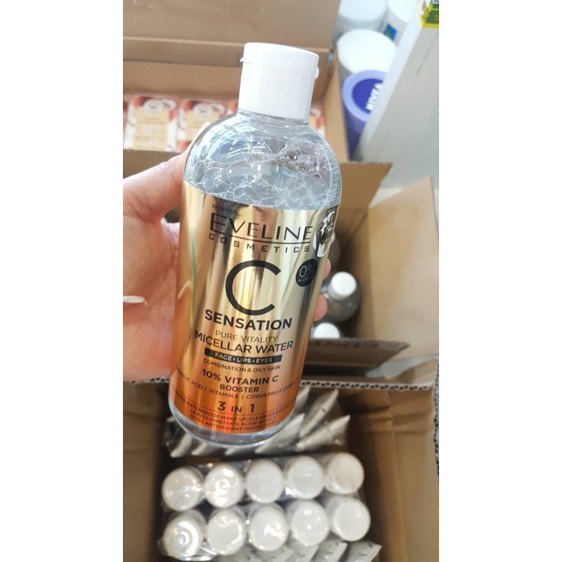 Eveline Cosmetics C Sensation Pure Vitality Micellar Water 3in1 400ml.