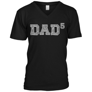 ขายดี เสื้อยืดลําลอง แขนสั้น คอกลม พิมพ์ลาย Dad of 5 Fifth Power Fathers Day Gift สําหรับผู้ชาย HPbojo40ADegmf96