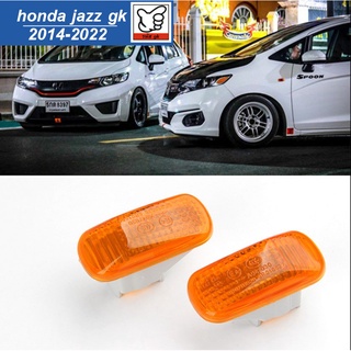 ไฟแก้ม ไฟแก้มข้าง ไฟเลี้ยวข้าง HONDA JAZZ GK แจ๊ส 2014 2015 2016 2017 2018 2019 2020 2022 สีส้ม