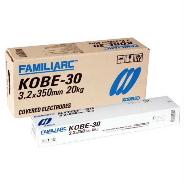 ลวดเชื่อมไฟฟ้าKOBE -30 3.2mm. ขายเป็นห่อ 2.6mm.ห่อละ2kg. และ 4.0mm. ห่อละ5 kg.