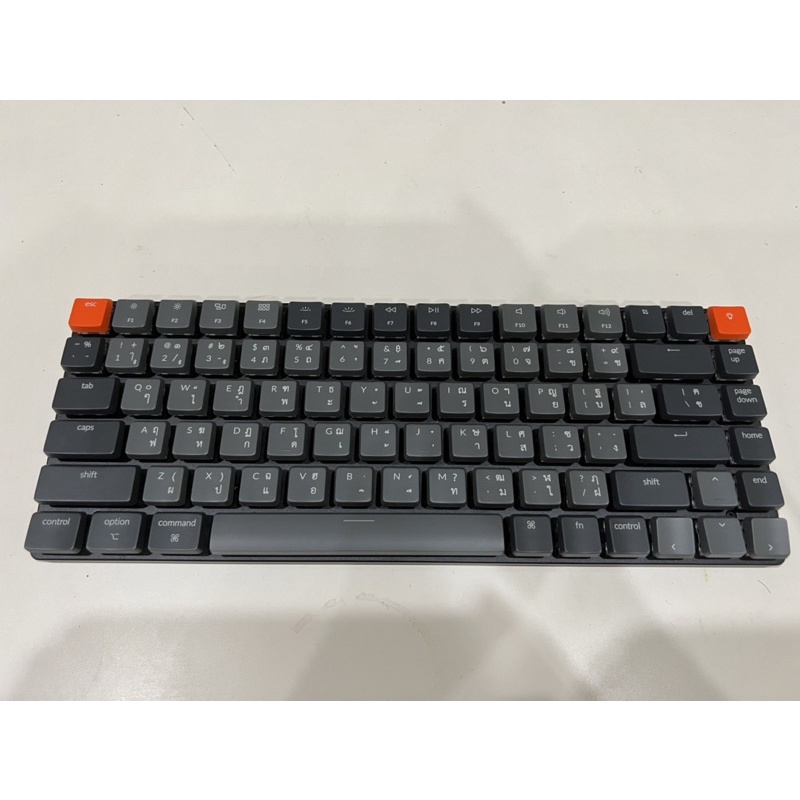 Keychron K3 Ultra-slim 75% Wireless Mechanical Keyboard - สีดำ, เทา, ส้ม