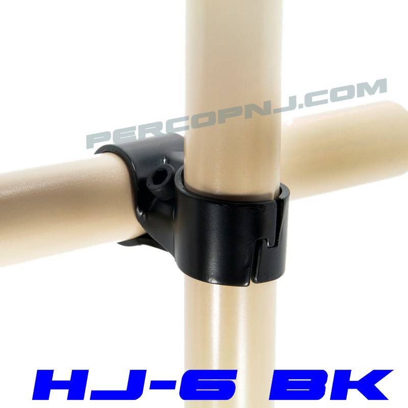 ข้อต่อเหล็กเคลือบสีดำ (HJ-6 BK) ราวตากผ้า และชั้นงาน DIY ใช้ได้กับท่อ 28มิล เท่านั้น!!