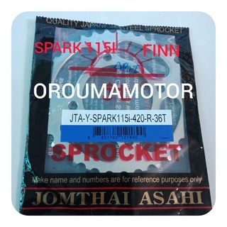 สเตอร์หลัง SKARK-115I / 420 /36T /38T/40T ตราพระอาทิตย์แท้ มีหลายขนาดให้เลือก ใช้กับมอไซค์ได้หลายรุ่น#SPARK-115I 
#FINN