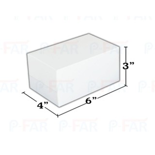 กล่องเค้กชิ้น ขนาด 4x6x3 นิ้ว (100 ใบ) INH109