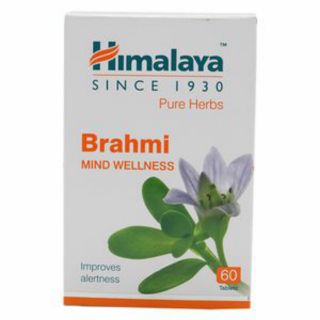 Himalaya Brahmi 60 เม็ด พรมมิอัดเม็ด อาหารเสริมบำรุงสมอง