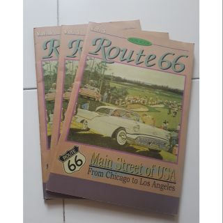 สมุดปกอ่อน สมุดจดบันทึก ลาย route 66( 3 เล่ม)