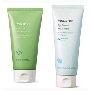 (ฉลากไทย เเท้100%) อินนิสฟรี โฟมล้างหน้า Innisfree foam cleanser มีช้อยส์ให้เลือกตามขนาด