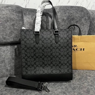 COACH GRAHAM STRUCTURED TOTE IN SIGNATURE CANVASS