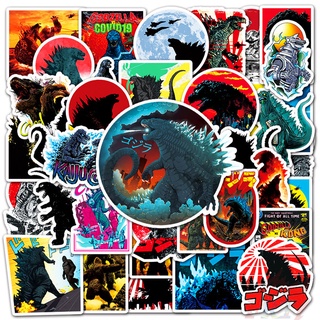 ❉ Godzilla Series 07 - Classic Monster Movies สติ๊กเกอร์ ❉ 50Pcs/Set Cartoon DIY Fashion Mixed Luggage Laptop Skateboard Doodle สติ๊กเกอร์