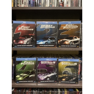 มือ 1 / Fast&amp;furious : รวม 6 ภาค Blu-ray แท้ Steelbook : มีเสียงไทย บรรยายไทย ครบ