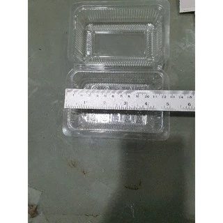 กล่องพลาสติกใส (เบอร์ HTP-103)ใส่เบกอรี่ ใส่ขนมต่างต่าง แพคละ100ใบ