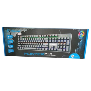 คีย์บอร์ดสำหรับเกม Razeak RK-X16  Hunter Semi Blue Switch Mechanical Gaming