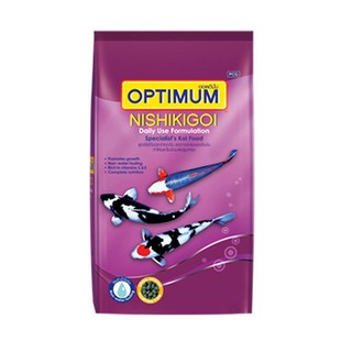 OPTIMUM HI-PRO,NISHIKIGOI  อาหารปลาคาร์ฟ สูตรเร่งสี , สูตรใช้เป็นประจำทุกวัน สำหรับปลาคาร์ฟ  (Optimum Hi Pro)  7 kg.