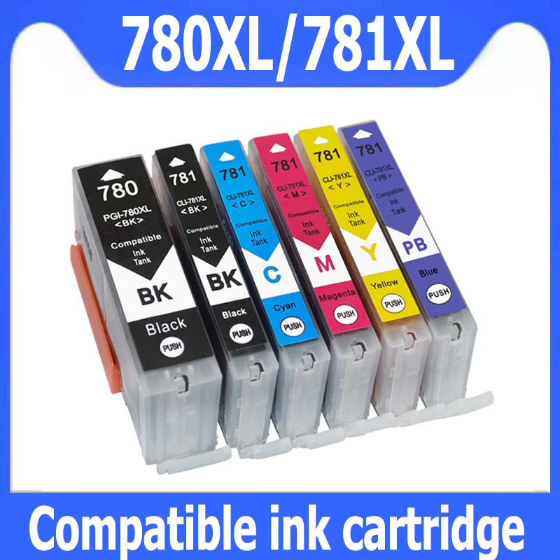 PGI 780 CLI 781 ink PGI 780XL CLI 781XL black PGI 780 XL CLI 781 XL ink cartridge Compatible for Can