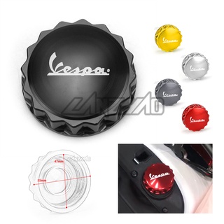 【LANZHAO】for Vespa ฝาถังน้ำมัน CNC อลูมิเนียมอัลลอยด์ GTS 300 Sprint Primavera S125 GTV LX 125 150