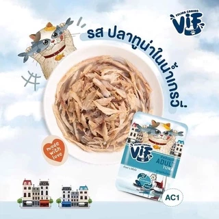 New! VIF by Felina Canino Super Premium Cat Pouch ❤️😸 วิฟ อาหารเปียกแมวเกรดพรีเมี่ยมเสริฟความสดใหม่ให้น้องแมว 75g