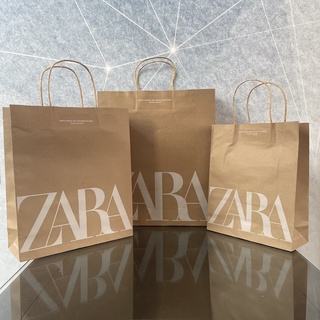 Zara ถุงกระดาษ ถุงของขวัญ 3 ขนาด