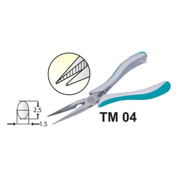 Tsunoda TM-04 Sharp Nose Pliers Made In Japan