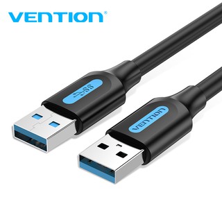 Vention สายเคเบิ้ล USB 3.0 A แจ็กตัวผู้ 2 หัว 2A 5Gbps ความเร็วสูง USB สําหรับแล็ปท็อป สมาร์ททีวี แล็ปท็อป CON