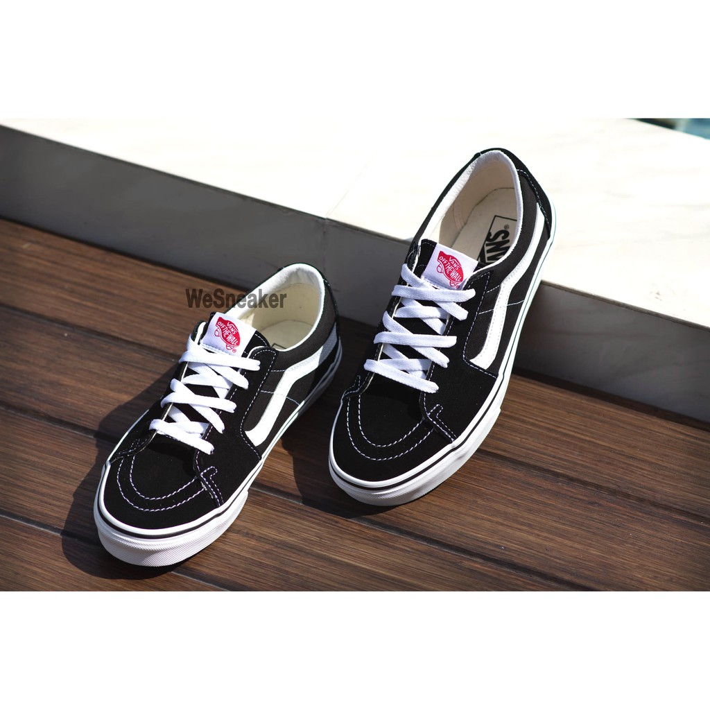 VANS SK8 (Low) - Black/True White รองเท้า VANS แท้ Authorized Dealer