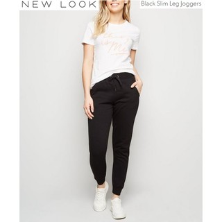 Black Slim Leg Joggers แบรนด์ New Look