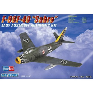 พลาสติก โมเดล ประกอบ HOBBY BOSS สเกล 1/72 F-86F-40 Sabre (80259)