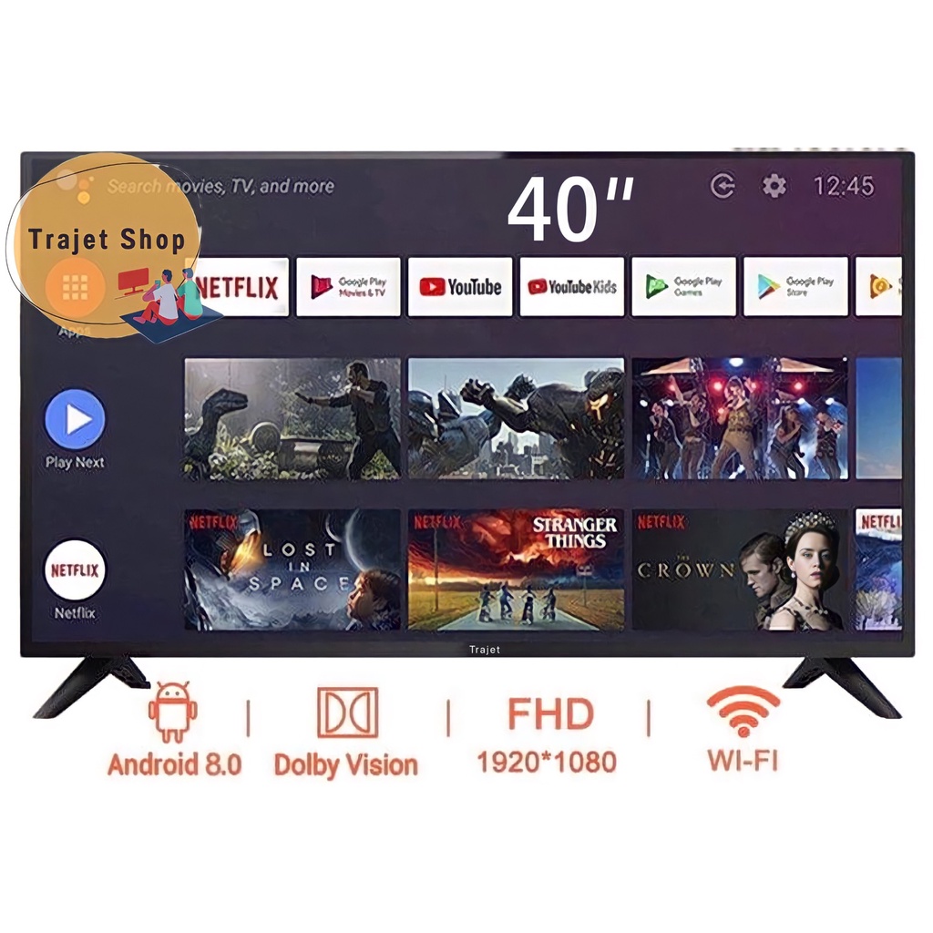 ทีวี Smart TV 40 นิ้ว Trajet  ราคาถูก คุณภาพสูง รับประกัน1ปี