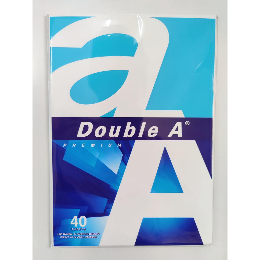 กระดาษ Double A ขนาด A4 จำนวน 40 แผ่น