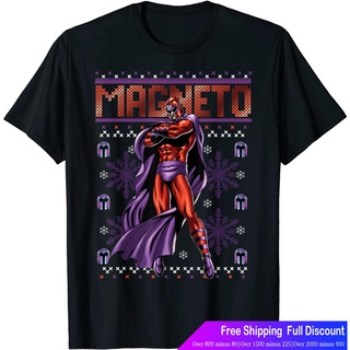 Marvelเสื้อยืดลำลอง Marvel X-Men Magneto Purple Ugly Christmas Sweater T-Shirt T-Shirt Marvel Mens Womens T-shirts471