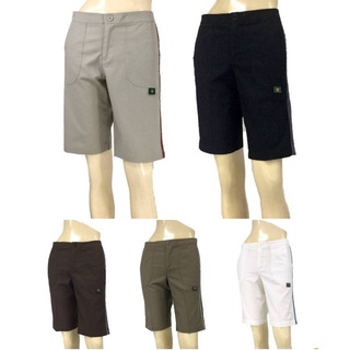 กางเกง 3 ส่วน แถบข้าง BIRABIRA PS006 hree Quarter Shorts - Strip มีไซส์ S - 3XL ขาว/กากี/ดำ/ขี้ม้า/น้ำตาล