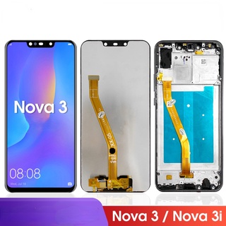 หน้าจอแสดงผล Lcd ดิจิทัล พร้อมกรอบ สําหรับ Huawei Nova 3 3i PAR-LX1M