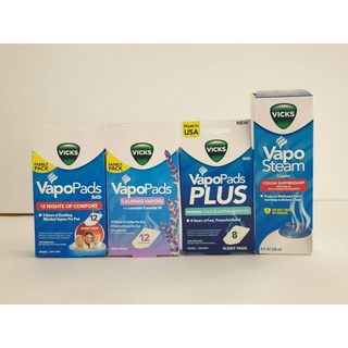 Vicks VapoPad แผ่นรีฟิล สำหรับใส่เครื่องวิค , Vicks VapoSteam น้ำยาวิค