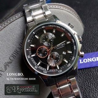 LONGBO รุ่น L-80745G นาฬิกาข้อมือผู้ชายระบบโครโนกราฟของแท้ทำงานทุกระบบพร้อมกล่องกันน้ำ TN-WATCH1281