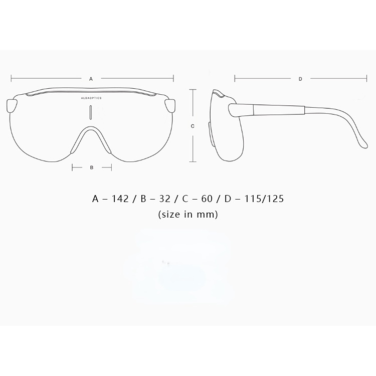 Alba Optics แว่นตากันแดด เลนส์ 4 เลนซ์ โฟโตโครมิก พร้อมกรอบแว่นสายตาสั้น กันทราย เหมาะกับการเล่นกีฬา ขี่จักรยานเสือภูเขา ตกปลา สําหรับผู้ชาย และผู้หญิง