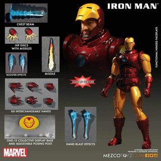 [ลิขสิทธิ์แท้] Mezco One:12 Collective Iron Man